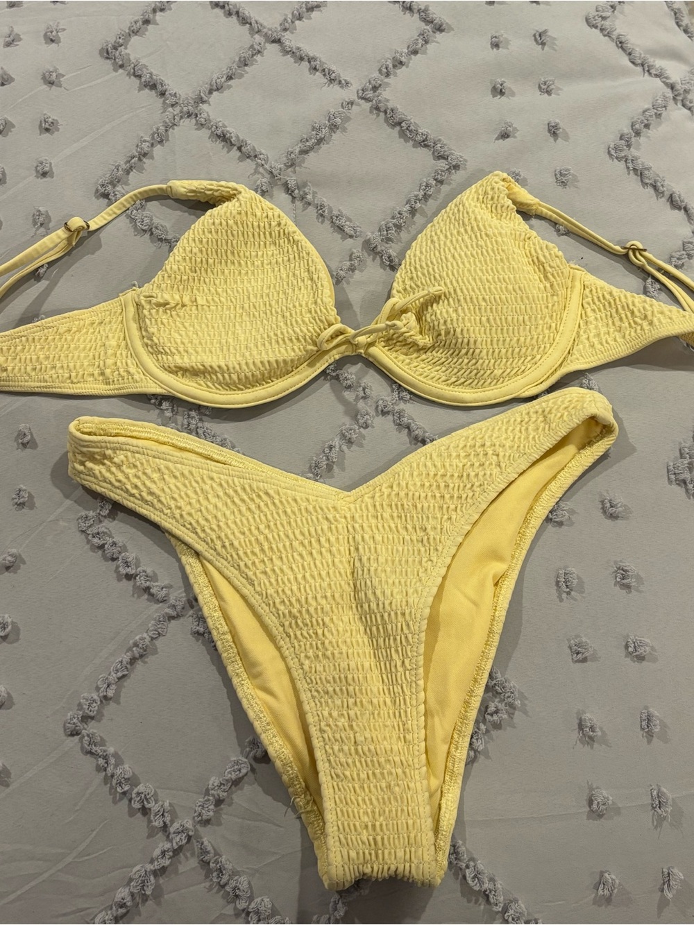Hollister Yellow Swim Bikini Set